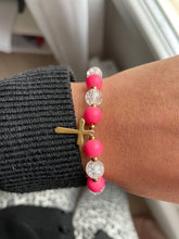 Charger l&#39;image dans la galerie, Bracelet rose et transparent
